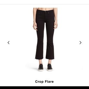 Rag and Bone crop Flair Jean